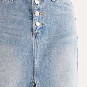NWT HIGH WAIST MIDI DENIM SKIRT WITH SLIT